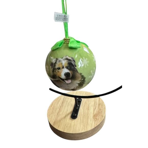 Australian Shepherd Christmas Holiday Ball Tree Ornament E&S Pets Dog READ - Picture 1 of 6